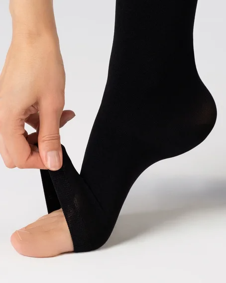 Чулки компрессионные 2 класс, открытый носок Ofa Bamberg Classic CO220-BL