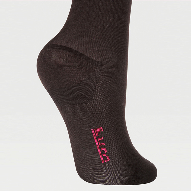 Чулки компрессионные прозрачные с ажурной резинкой на широкое бедро (закрытый носок) 1 класс Idealista ID-301TW