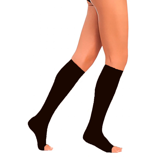 Гольфы компрессионные с открытым носком, класс компрессии 2, ТК.910