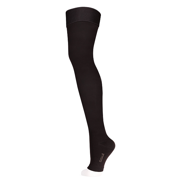 Чулки компрессионные на широкое бедро (открытый носок) 2 класс Idealista ID-310W