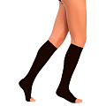 Гольфы компрессионные с открытым носком, класс компрессии 2, ТК.910 (Размер: №7 Цвет: Черный)